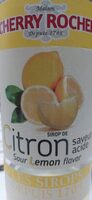 Sirop Saveur Acide Au Citron