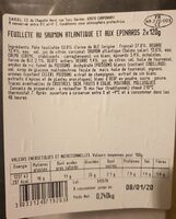 Feuilleté au saumon et aux épinards