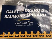 Galette des rois au saumon et aux épinards