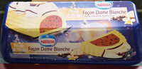 Bûche de Noël glacée façon Dame Blanche 8/10 parts