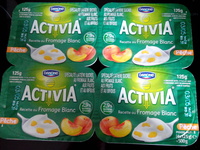 Activia Recette au Fromage Blanc (2,9 % MG) Pêche