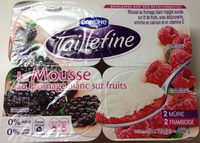 Mousse au fromage blanc sur fruits
