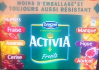 Activia Fruits (Fraise, Ananas, Cerise, Mangue, Figue, Abricot) 16 Pots