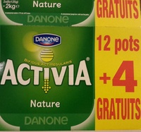Activia (Nature) 12 pots + 4 Gratuits