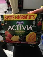 Activia Lait fermenté au bifidus aux fruits les 12 pots de 125 g