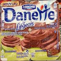 Danette (le Liégeois Saveur Pistache) 4 Pots