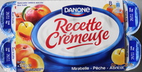 Recette Crémeuse, Mirabelle-Pêche-Abricot