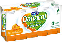 Danacol a boire 0% de sucres ajoutes sav peche abric 100 g x 10