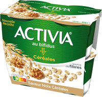 Activia bifidus cereales saveur noix 120 g x 4