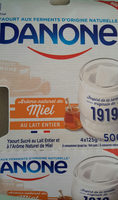 Yaourts lait entier arôme miel