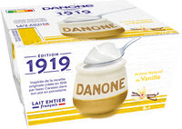 Danone lait entier arome vanille 125 g x 4