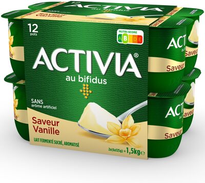 Activia bifidus saveur vanille sans arome artificiel 125 g x 12