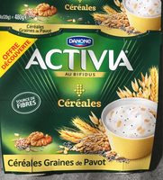 Activia bifidus cereales graines de pavot