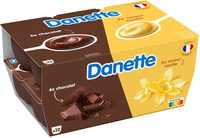 Danette creme dessert saveur vanille chocolat 115 g x 12