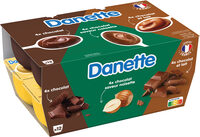 Danette creme dessert trois chocolats 115 g x 12