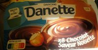 Danette chocolat Saveur noisette 8x