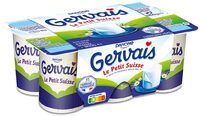 Le petit suisse gervais nature 9,5% 60 g x 6