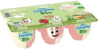 Ptite danette bio saveur fraise lait 65 g x 6