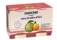 Danone aux fruits d'ici fruits jaunes 145 g x 2