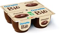 Danette creme dessert bio saveur chocolat 95 g x 4 pcb4