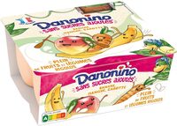 Danonino sans sucres ajoutes banane mangue carotte 90 g x 4
