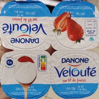 Veloutés sur lit de fraises
