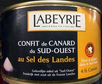 Confit de canard du Sud-Ouest au sel des Landes