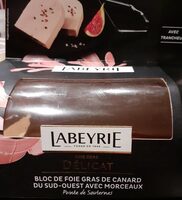 Bloc de foie gras de canard du sud-ouest avec morceaux
