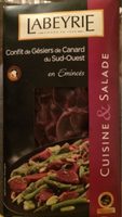 Gésiers de canard Emincés confits