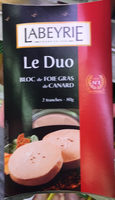Le duo bloc de foie gras de pato