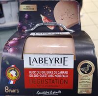 Bloc de foie gras de canard du sud-ouest avec morceaux
