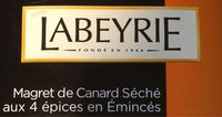 Magret de canard séché aux 4 epices en Emincés