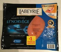 Saumon fume norvege 4 tranches 140 g