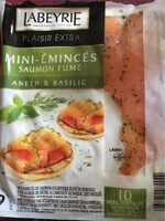 Mini Émincés de saumon fumé aneth & basilic