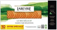 Le bio délicat saumon fumé