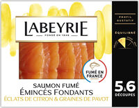 Émincés saumon atlantique Norvège huile graines