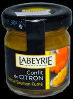 Confit de citron pour saumon fumé