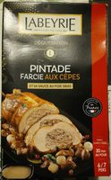 Pintade farcie aux cèpes et sa sauce au foie gras