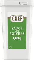 CHEF Sauce aux Poivres - Boîte de 1,08 kg jusqu'à 9,6 L