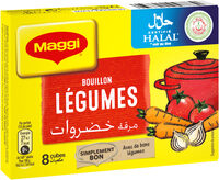 MAGGI Bouillon de Légumes Halal 8 tablettes, 84g