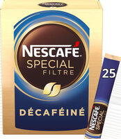 NESCAFÉ SPECIAL FILTRE L'Original Décaféiné, Café Soluble, Boîte de 25 Sticks