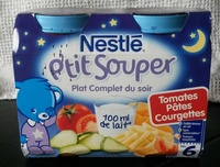 P'tit souper tomates pâtes courgettes