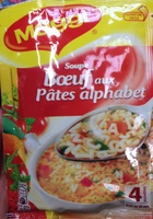 Soupe Boeuf aux pâtes alphabet