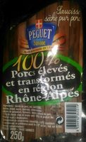 Saucisson sec de Savoie nature Peguet