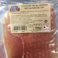 Tranche fin de jambon sec de Savoie VPF