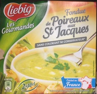 Fondue de poireaux aux St Jacques