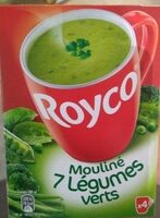 Soupe instantanée mouliné 7 légumes verts