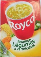 Bouillon de légumes et vermicelles