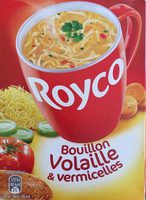 Bouillon Volaille et vermicelles