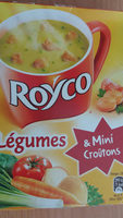 Soupe légumes & Mini croûtons, Roco